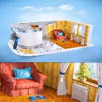 عکس با کیفیت نصب کاغذ دیواری | گرافیک با طعم تربچه