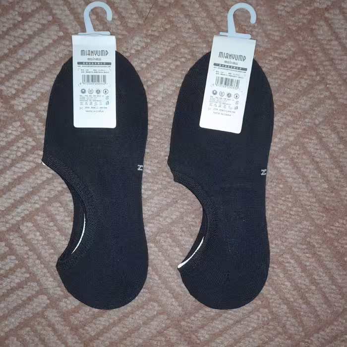 پک دو عددی جوراب کالج زنانه و مردانه خارجی پشت ژله ای رنگ مشکی