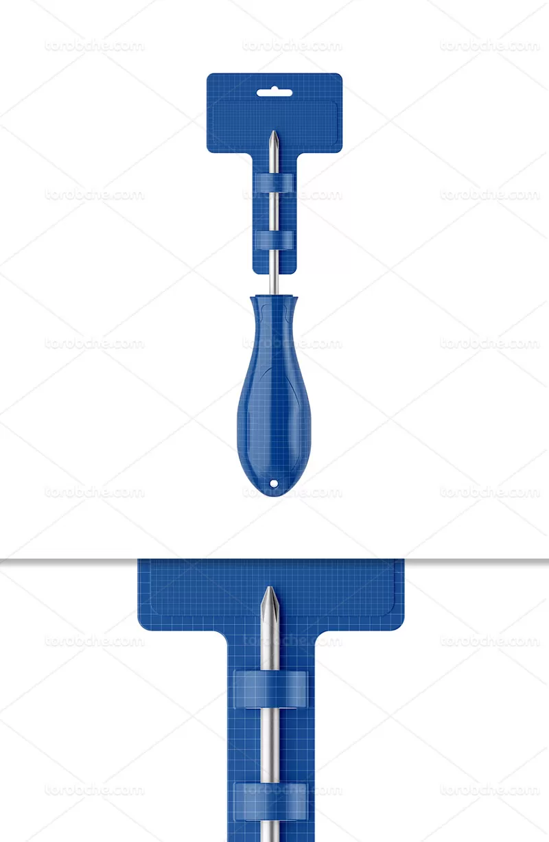 موکاپ بسته بندی پیچ گوشتی PSD | گرافیک با طعم تربچه