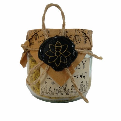 گرده گل طبیعی 100 گرمی برداشت ارتفاعات طالقان استان البرز (ظرف شیشه ای)