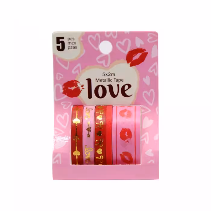 چسب واشی طلاکوب طرح Love