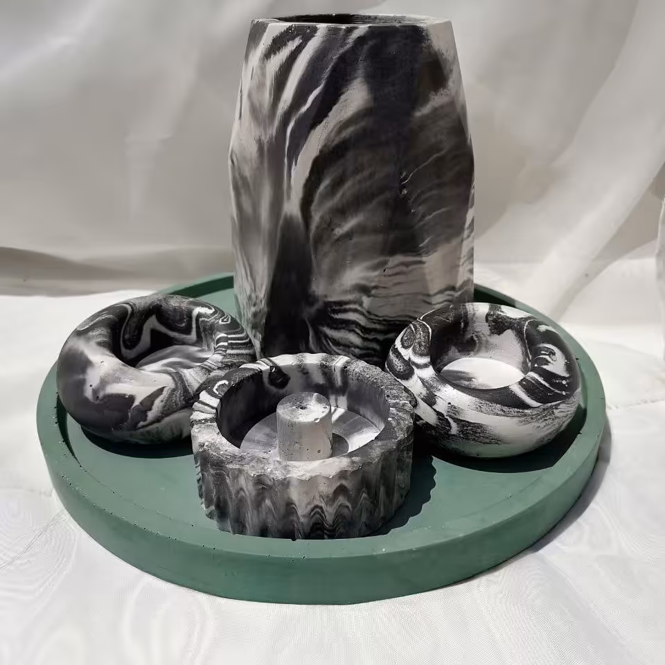 ست پنج تیکه سبز و ذغالی