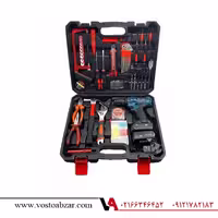 دریل شارژی 28ولت ایزی پاور مجموعه 124 عددی مدل EP6050D