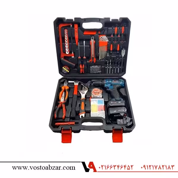 دریل شارژی 28ولت ایزی پاور مجموعه 124 عددی مدل EP6050D