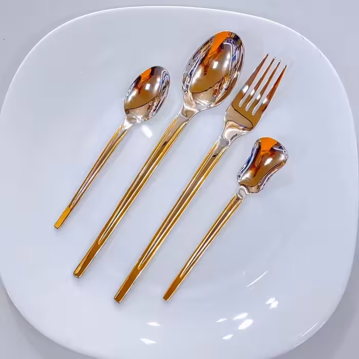 سرویس قاشق چنگال 24نفره نیوناپلی طلایی