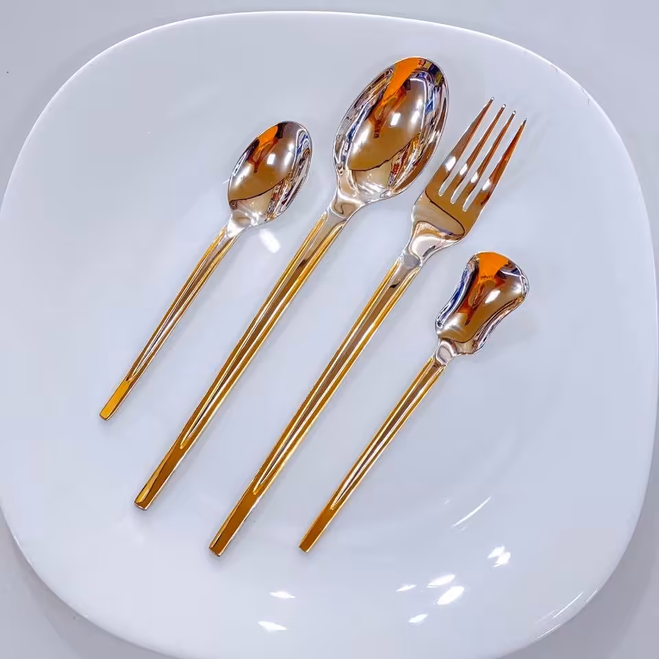 سرویس قاشق چنگال 24نفره نیوناپلی طلایی