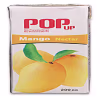 آب میوه پاکتی 200 سی سی انبه پاپ-بسته 36 عددی