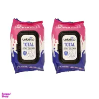 دستمال مرطوب آمبرلا مدل Total بسته 50 عددی مجموعه دو عددی