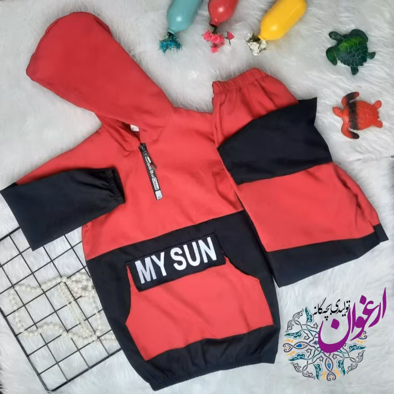 هودی شلوار اسپرت بچگانه مخمل میکرو 