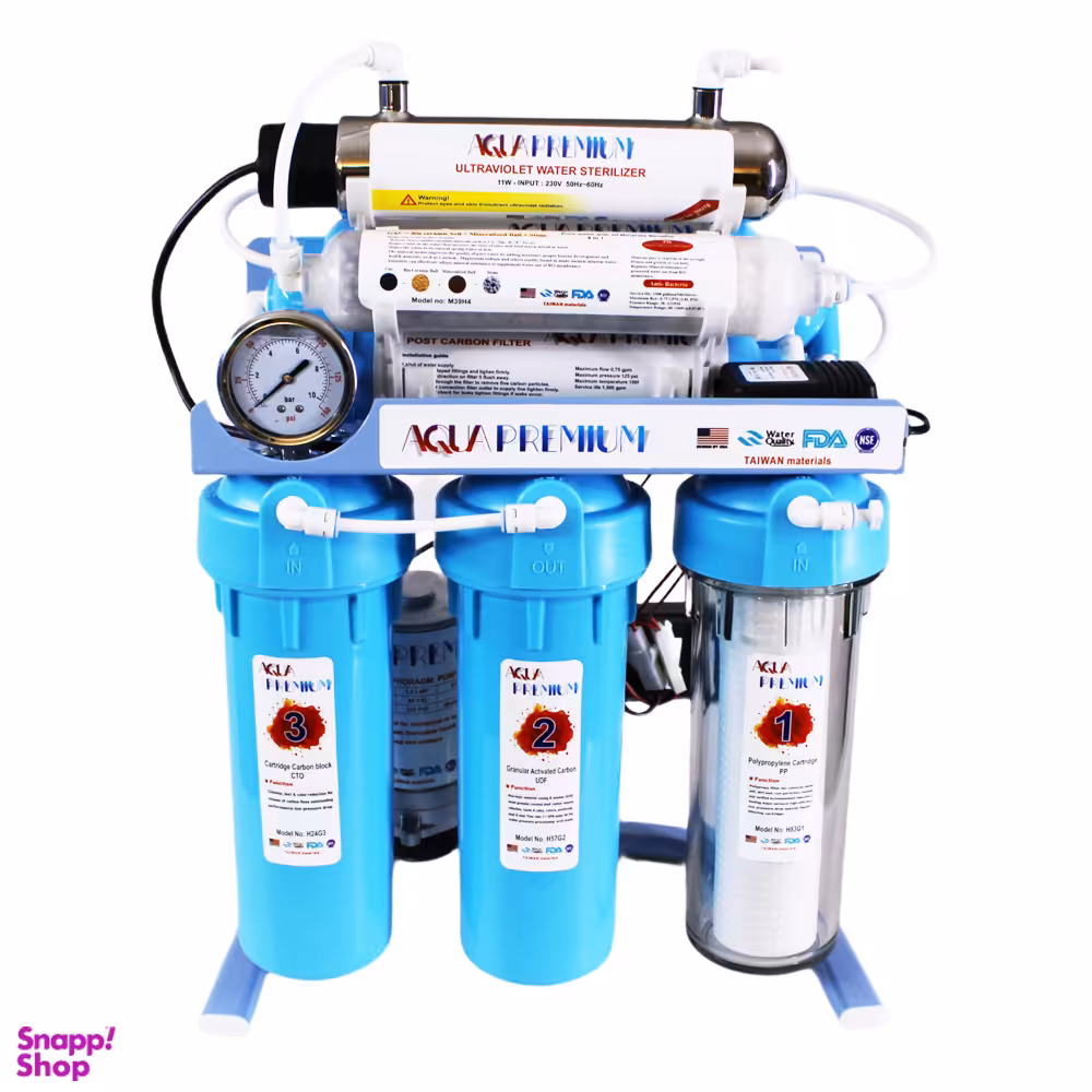 دستگاه تصفیه آب خانگی آکواپرمیوم مدل A9OABU12-BL-TP