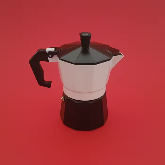 موکاپات سه کاپ بدنه رنگی (قهوه ساز خانگی) اسپرسو ساز دستی 3 Cup