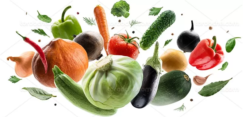 عکس با کیفیت سبزیجات | گرافیک با طعم تربچه