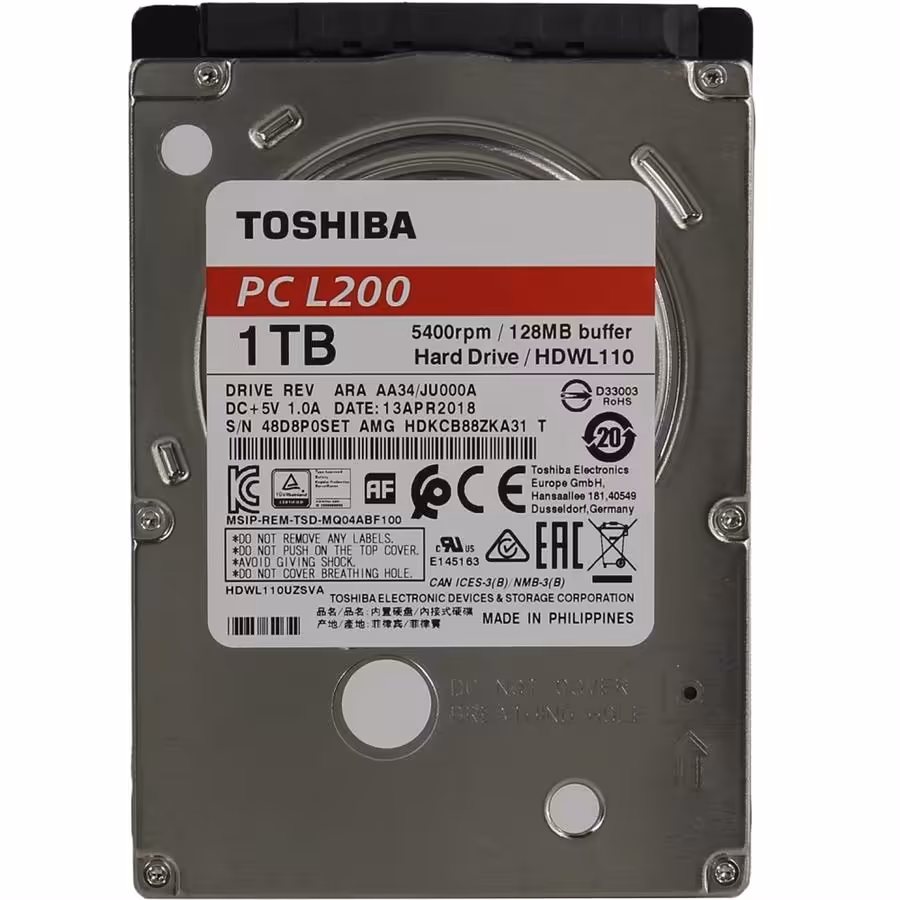 هارد دیسک لپ تاپ توشیبا سری ال 200 با ظرفیت 1 ترابایت