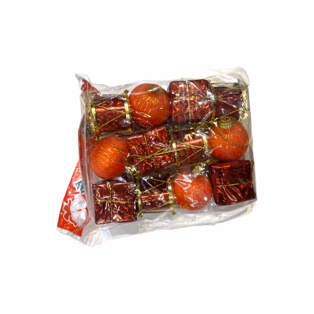 ترئینات مخلوط قرمز 12 عددی کد 6116711