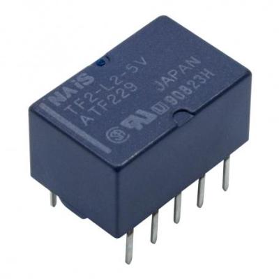 مجموعه 12 عددی رله 5V مینیاتوری 10 پایه ژاپنی مارک NAIS کد TF2-L2