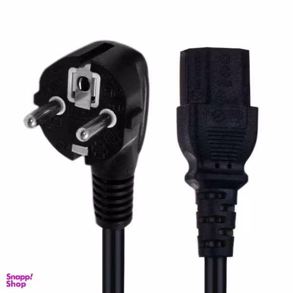 کابل برق سه پین منبع تغذیه کامپیوتر مدل 3.1/5 طول 1.5 متر