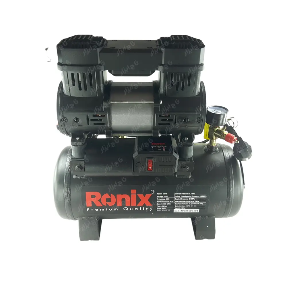 کمپرسور باد 6 لیتری سایلنت رونیکس مدل RC-0612