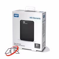 هارد اکسترنال وسترن دیجیتال مدل Element 2TB