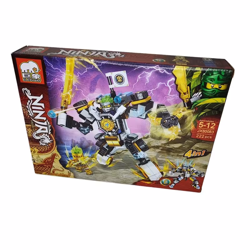 بازی آموزشی ساختنی و لگو ترنسفرمر برند نینجا 222 تکه