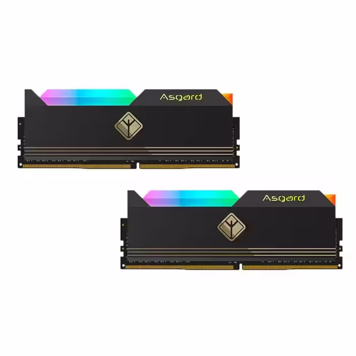 رم دسکتاپ دو کاناله اسگارد مدل Aesir Black 32GB 2x16GB 4800MHz DDR5 RGB
