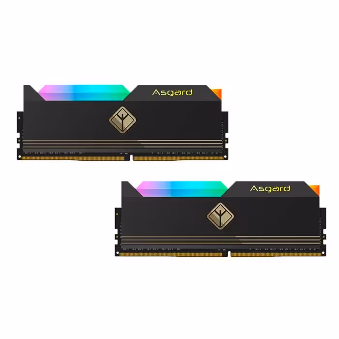 رم دسکتاپ دو کاناله اسگارد مدل Aesir Black 32GB 2x16GB 4800MHz DDR5 RGB