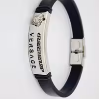 دستبند چرم  باپلاک استیل اسپرت درجه یک مارکدار 