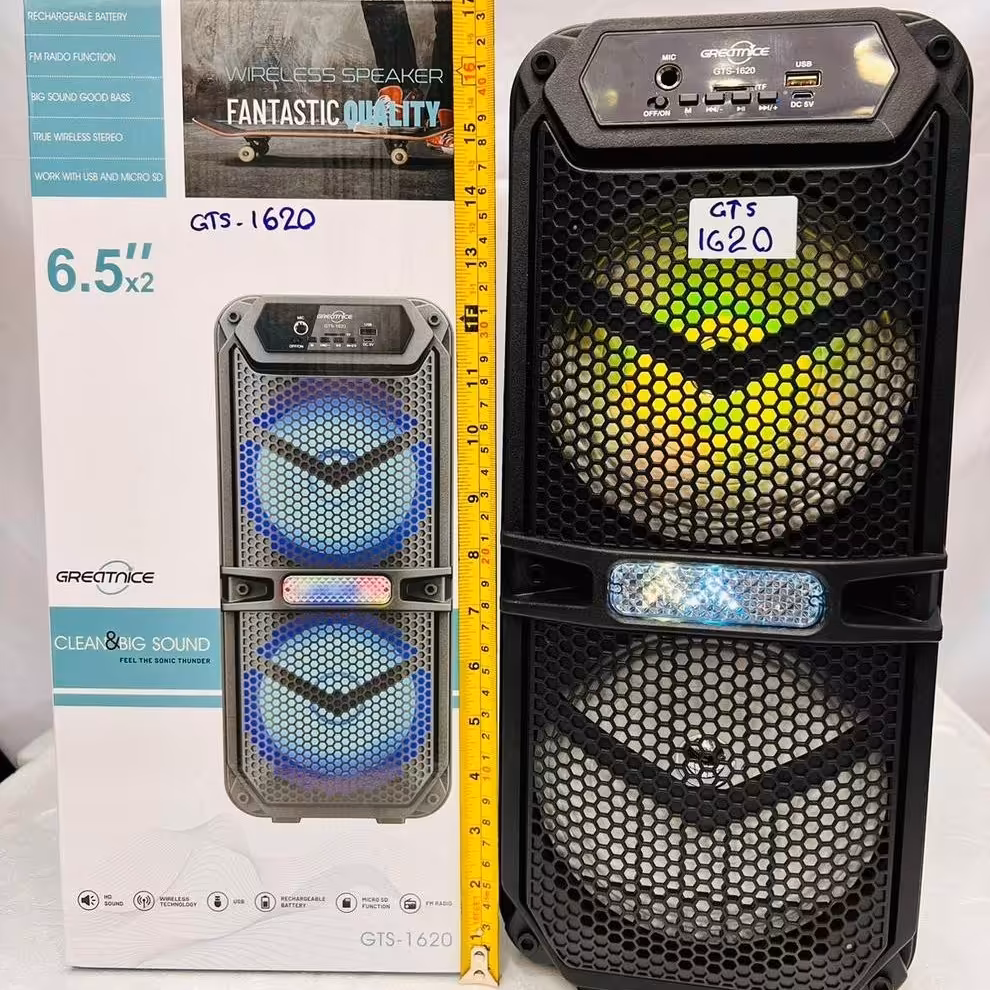اسپیکر شارژی بلوتوثی قابل حمل مدل GTS1620
