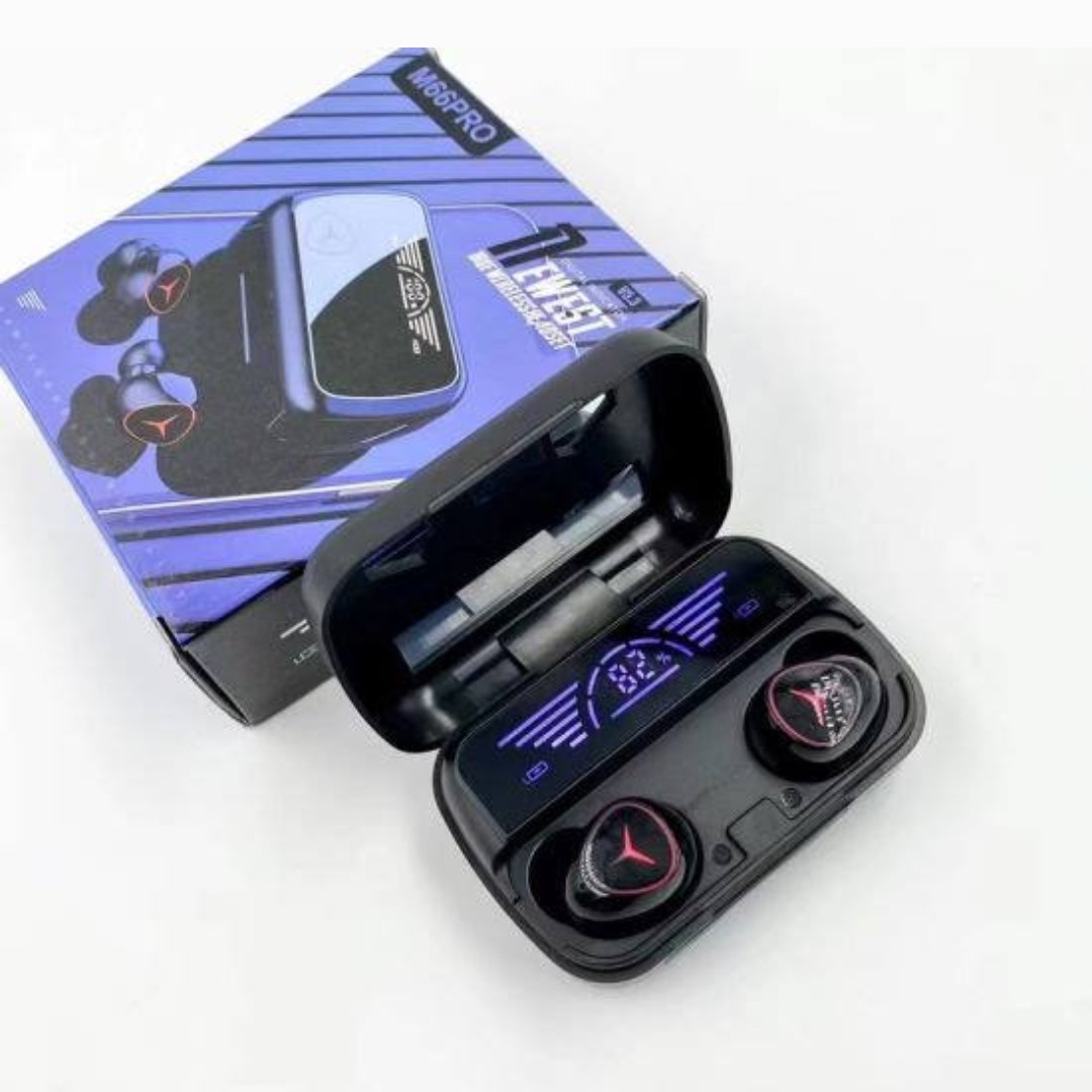 ایرپاد Buds مدل M66PRO نگه داری شارژ زیاد صفحه نمایش LED