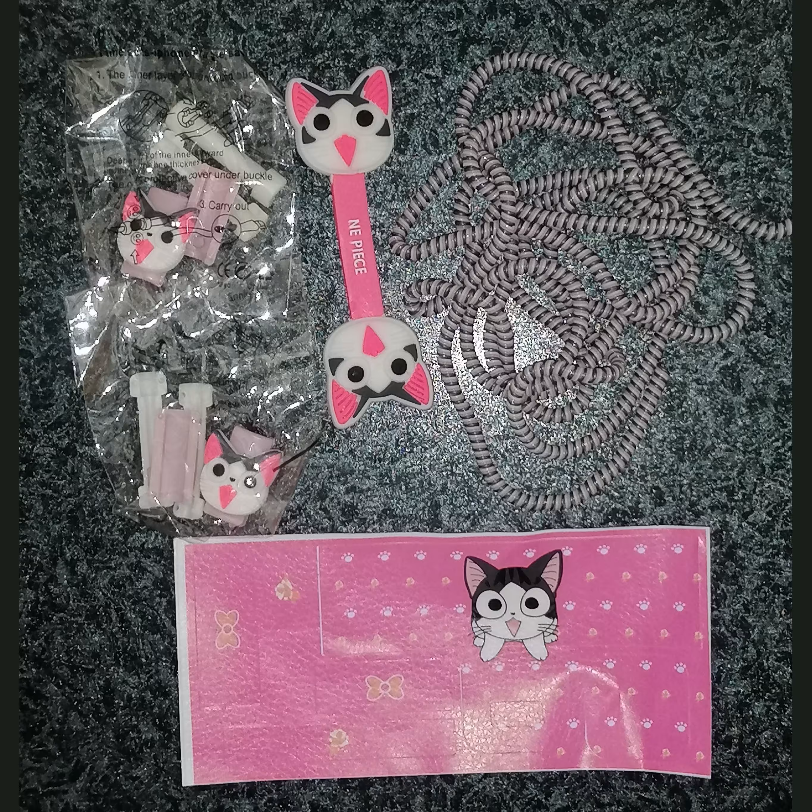 پک کامل محافظ کابل و شارژر فانتزی_عروسکی