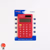 ماشین حساب رنگی کاینا قرمز