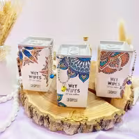 دستمال مرطوب قوطی مکعبی طرح سنتی