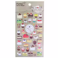 برچسب (استیکر) فانتزی کد 15S-Z821 طرح کیک FUNNY