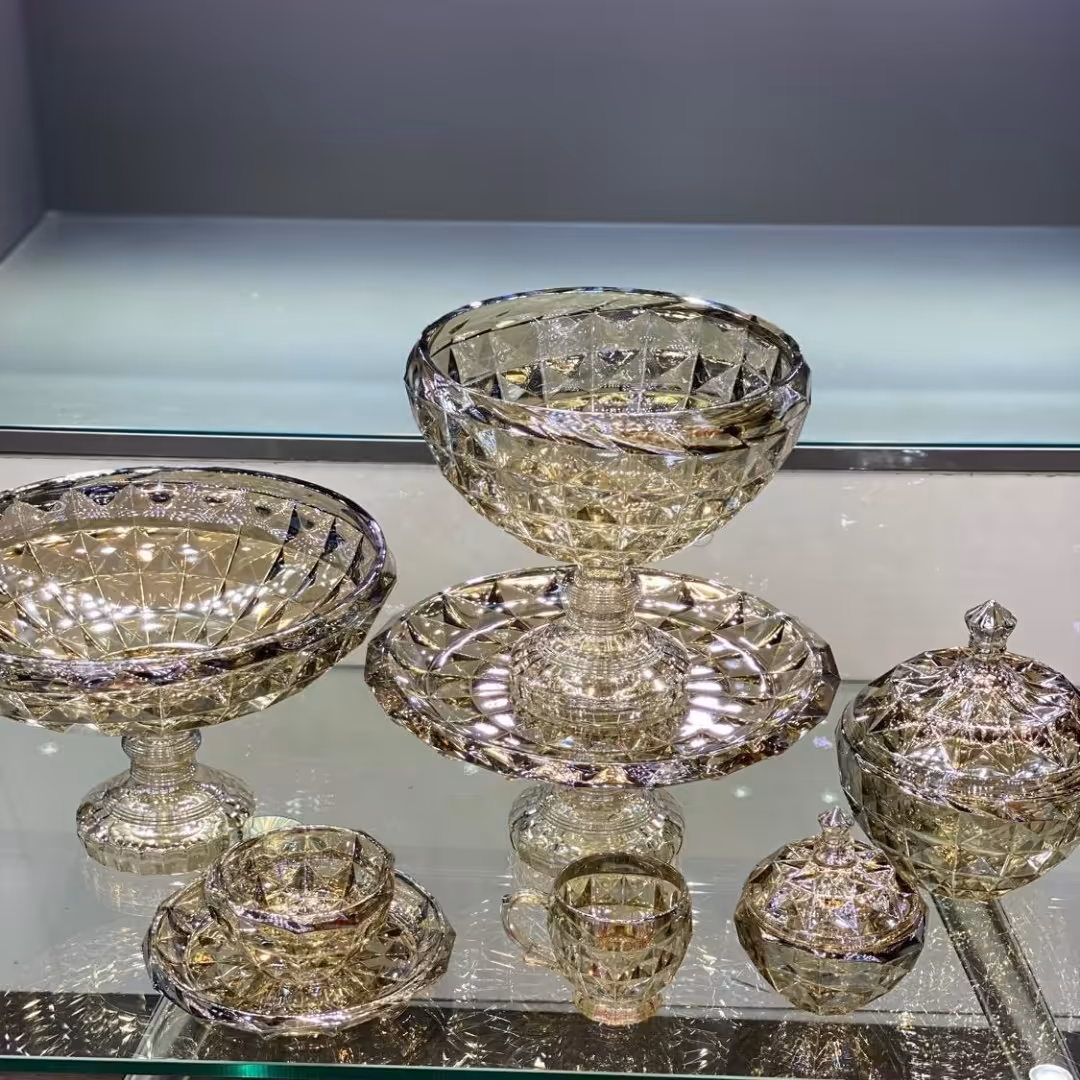 سرویس پذیرایی 12نفره شامپاینی لیزری شیک 