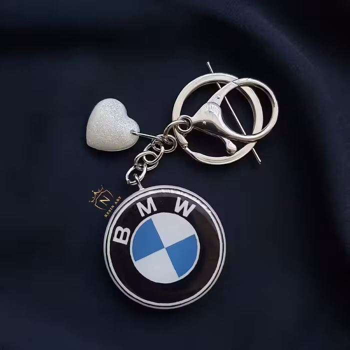 جاکلیدی  رزینی دو طرفه طرح لوگو ماشین مدل 4 ، سفارشی ساز