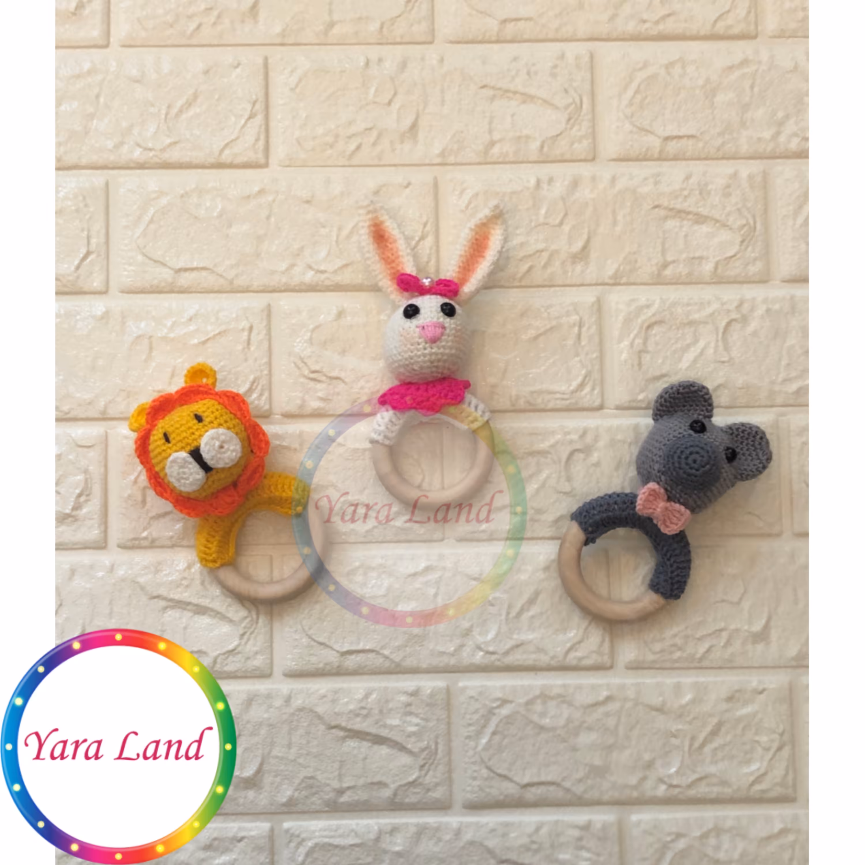 جغجغه دسته چوبی در طرح های مختلف