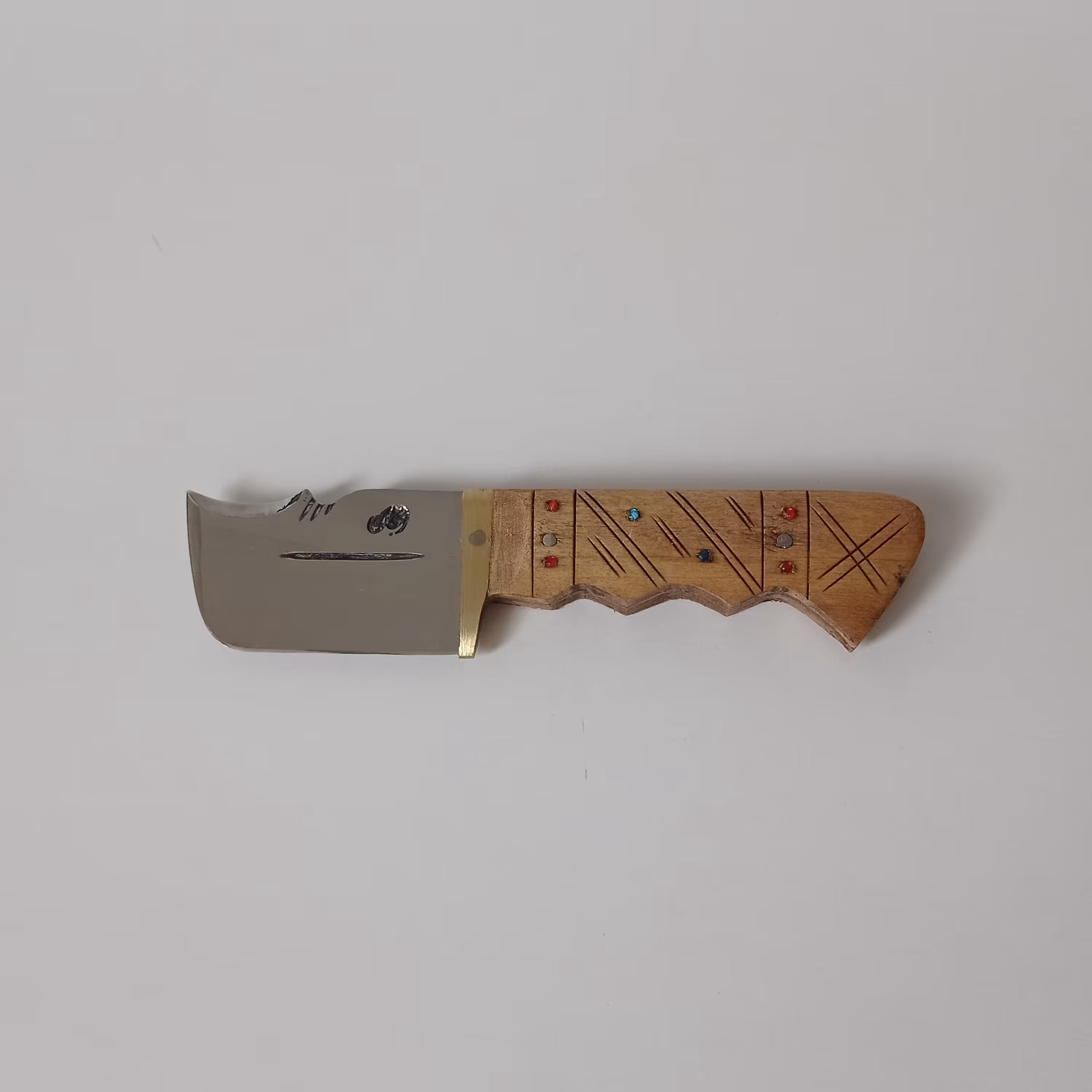 چاقو زنجان پوست کنی فولادی دسته چوبی با کیفیت عالی 