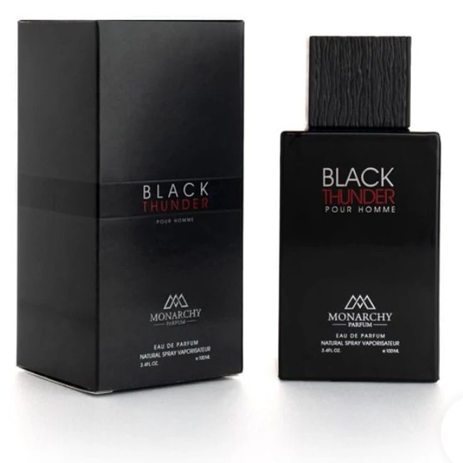 ادوپرفیوم برند اصلی  مونارچی  مدل BLACK THUNDER با رایحه لالیک انکر نویر