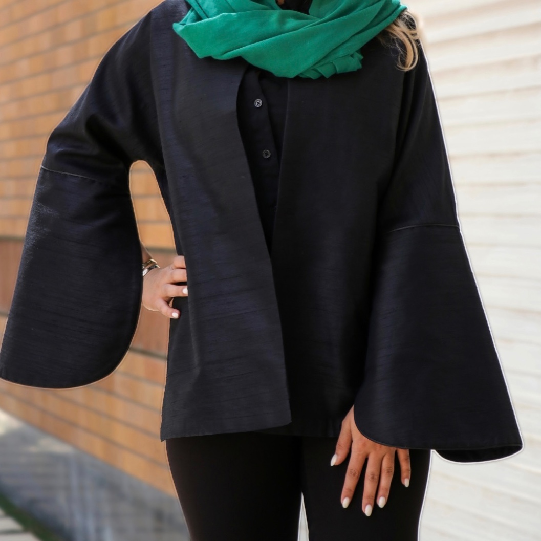 مانتو مشکی مجلسی