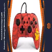 کنترلر با سیم PowerA Enhanced مخصوص Nintendo Switch – طرح Pokemon: Pikachu