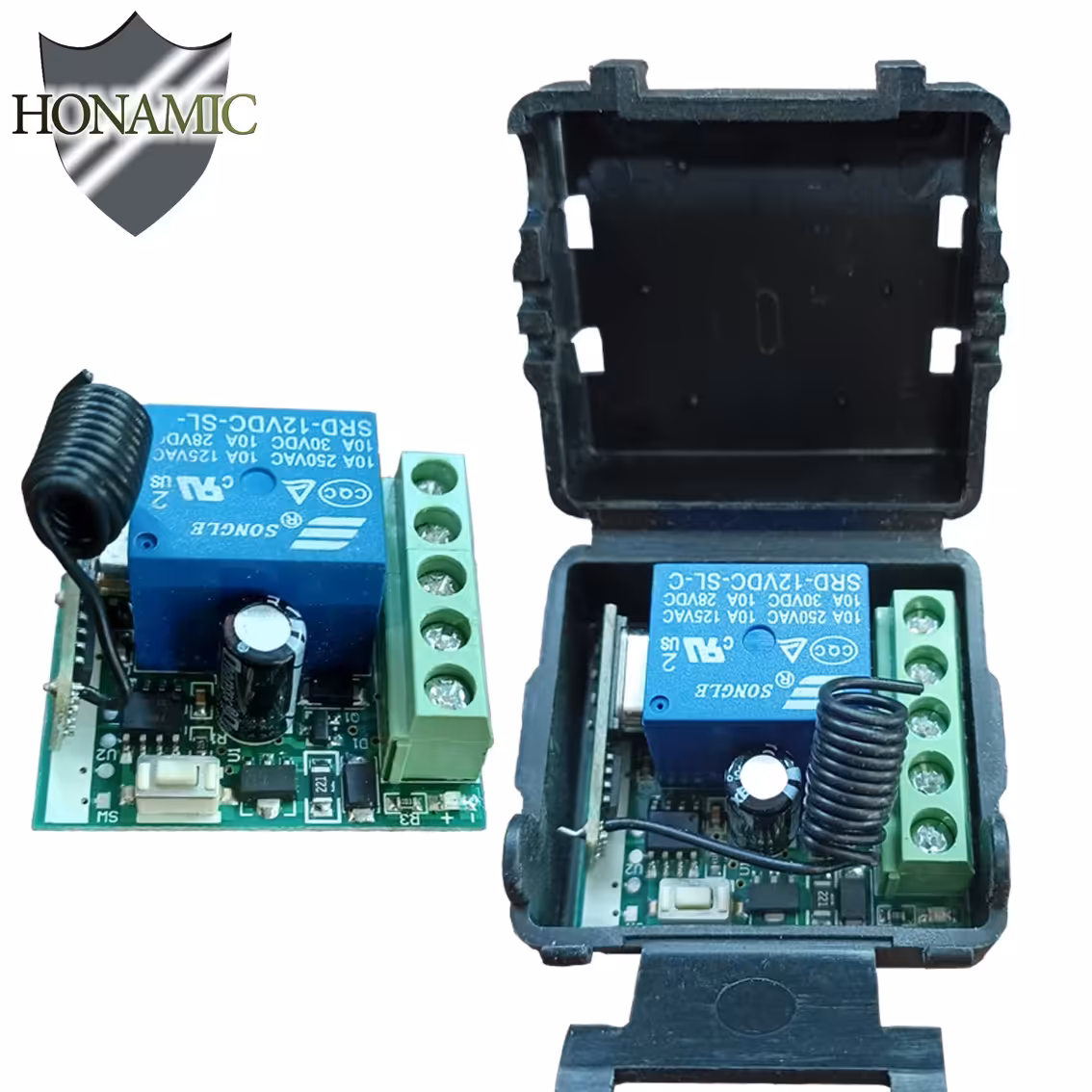 گیرنده تک رله 12 تا 24 ولت متناوب و مستقیم با فرکانس 433 مگاهرتز