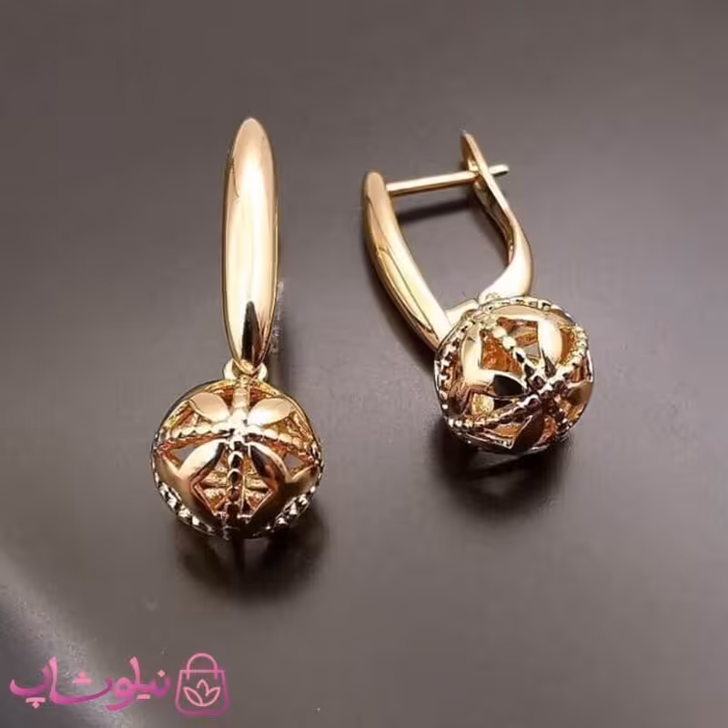 گوشواره آویز ژوپینگ مدل توپی کد 342