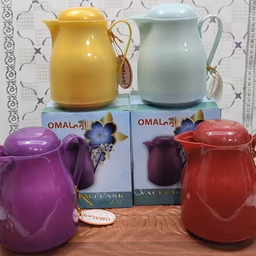 فلاکس دمنوش فانتزی.شیشه صورتی خارجی..