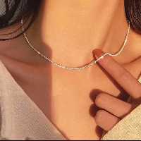 زنجیر خاویاری  استیل زنانه