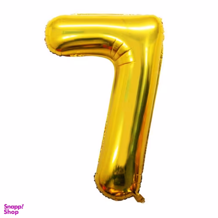 بادکنک فویلی عدد 7 طلایی سایز 32 اینچ