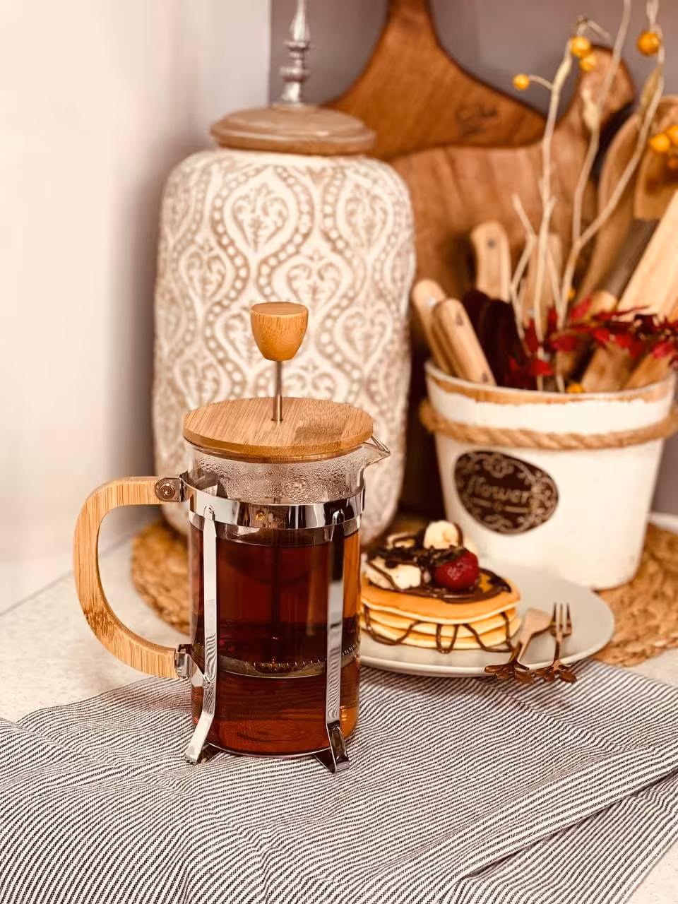 فرنچ پرس درب چوبی 600 میل