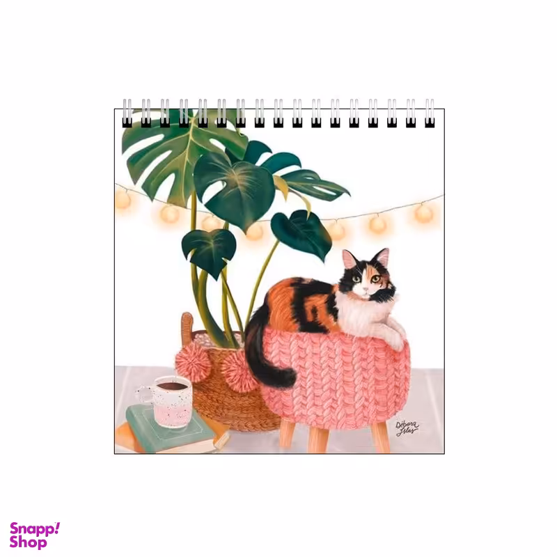 دفتر طراحی طرح گوشه دنج گربه و کتاب کد 7366797