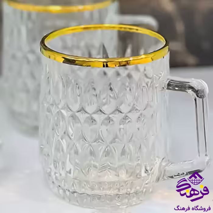نيم ليوان نانسي دسته دار اصفهان لب طلا 8دک