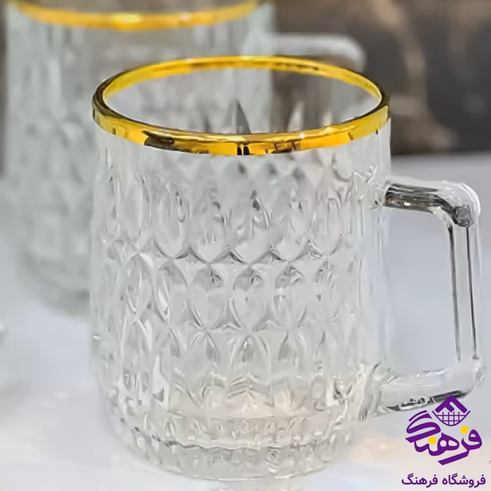 نيم ليوان نانسي دسته دار اصفهان لب طلا 8دک