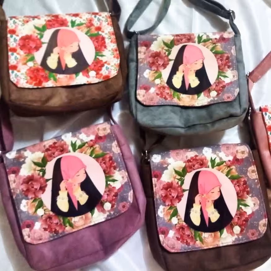 کیف نوجوان مخمل طرح حجاب (ویژه روز دختر) 