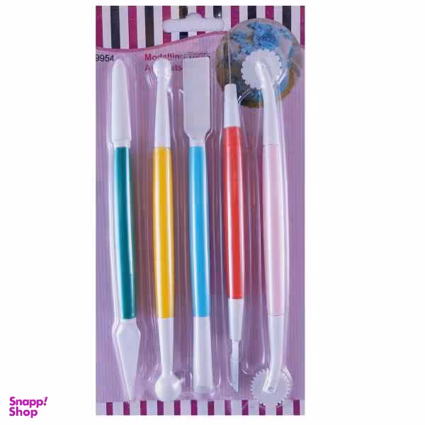 ابزار تزیین فوندانت مدل B9954 مجموعه 5 عددی